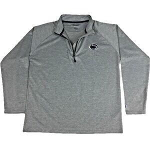 Champion Penn State Nittany Lions Mens Large Gray Quarter Zip Pullover PSU L